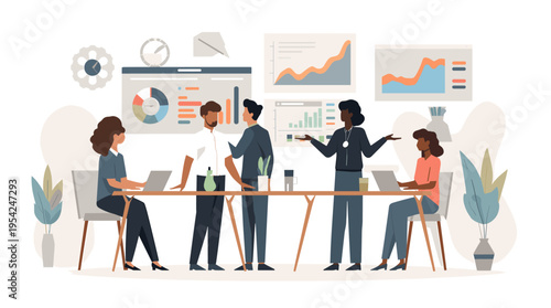 A calming, minimalist scene featuring a gray vase and soft geometric shapes. Perfect for backgrounds, wellness content, or to evoke a sense of tranqui