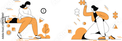 Balancing financial struggles and problem-solving determination in modern life