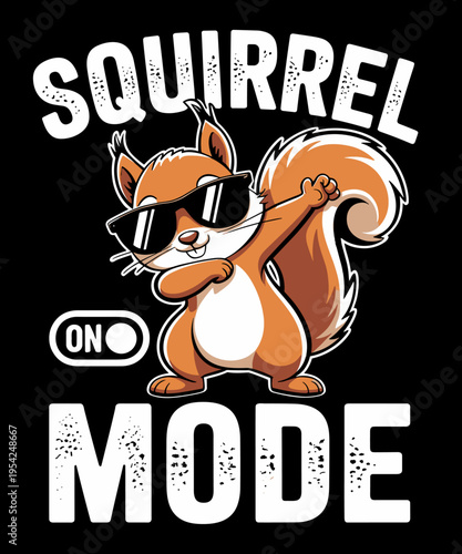 Squirrel Mode On Dabbing Costume Funny Nut Gatherer Animal