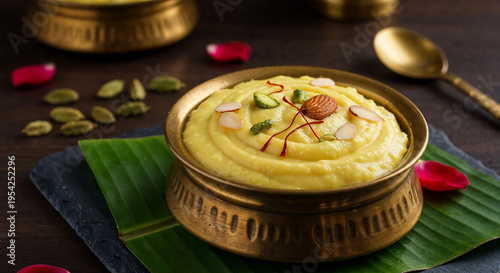 Close-up shot of Shrikhand