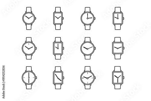 Icons minimal subtle outline rectangular vector design band cue icon minimalist fashion