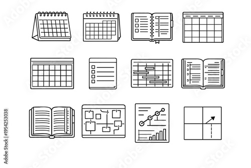Sheet page vector icon simple priority generation book image diary calendar appointment