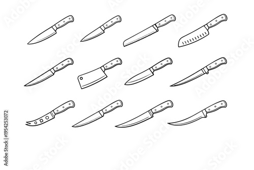 Knife carving utility image icon cheese vector boning generation steak slicing cleaver