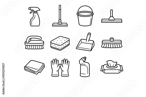 Drain head generation scoop spray simple vector cleaner image icon rubber squeegee