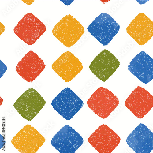 isolated clipart image of watercolor geometric Matisse repetitive pattern red yellow blue green linocut vector icon monochrome simple logo for ki