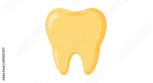 Illustration showcasing an anatomy with a tooth showing dental health concerns