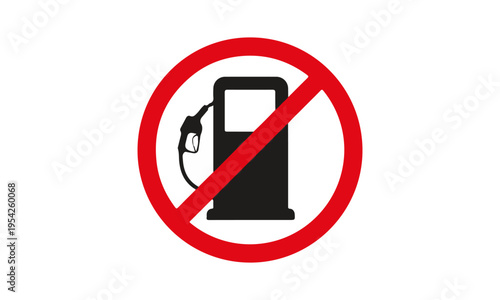 No gas sign