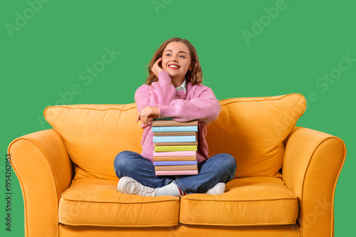 Thoughtful young woman with...