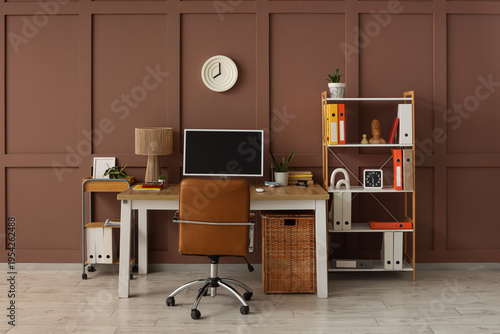 Interior of stylish home of...
