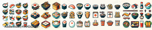 Japanese Food Icon Vector Illustration