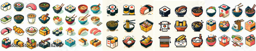 Japanese Food Icon Vector Illustration