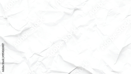 crumpled white paper texture background.