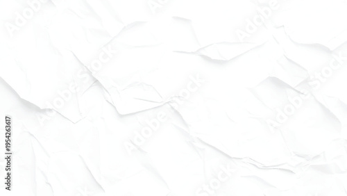 The texture of white paper is crumpled. Background for various purposes.