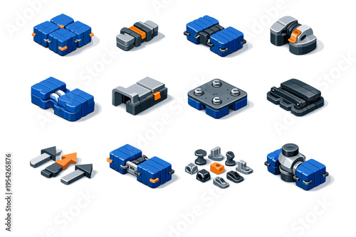 Sealing system image fit simple limiter generation cue gasket joint icon vector