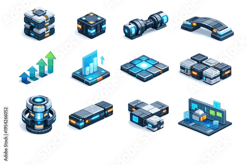 Simple icon module vector image capacity system sharing adaptive modular planning generation