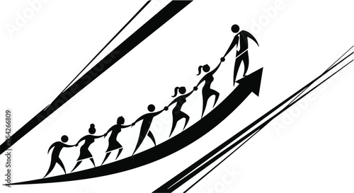 Business team working together to achieve success