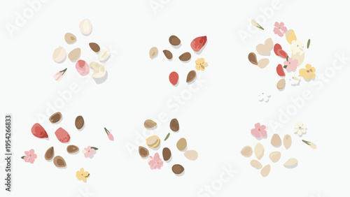 Botanical Elements for Crafting & Design - Floral & Seed Accents