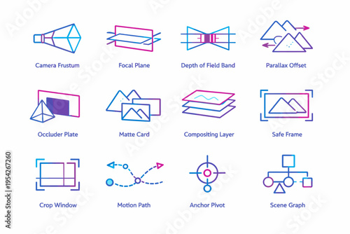 Path icon crop window graph vector scene layer simple generation field image