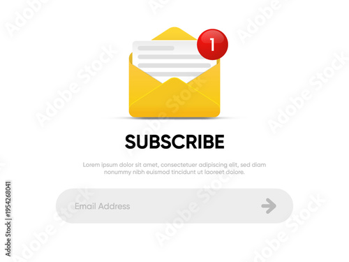 New message notification concept on realistic smartphone mockup. New email pop up. Incoming, open messaging. Chatting, mail, post, letter symbol, sign, emblem with new notification for UI UX website