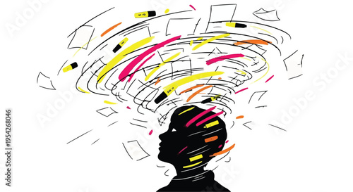 colorful thought process creative idea generation