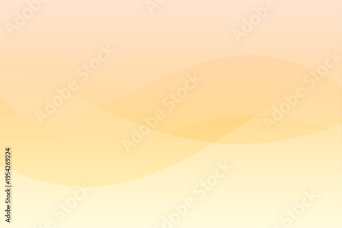 パステルグラデーションの抽象ウェーブ背景 ピンク　黄色