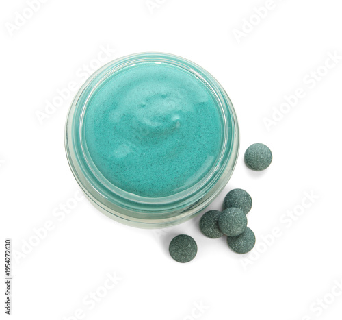 Jar of spirulina facial mas...