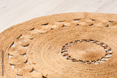 Beautiful wicker carpet on ...