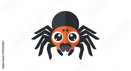 Playful arachnid illustration with vibrant colors creating a lighthearted mood
