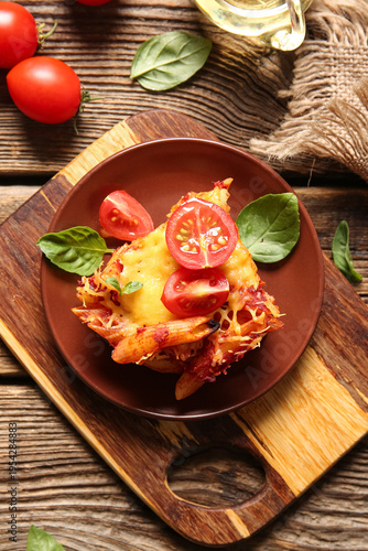 Plate of pasta with tomato ...