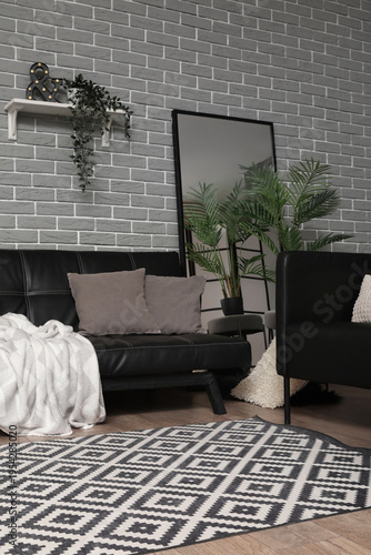 Interior of stylish living ...