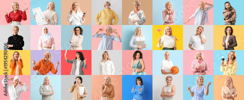 Group of beautiful mature w...