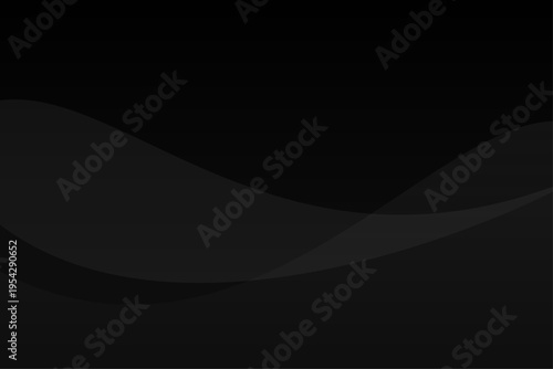 黒のウェーブグラデーション抽象背景