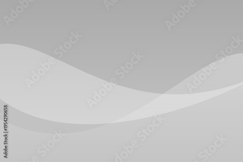 灰色のウェーブグラデーション抽象背景
