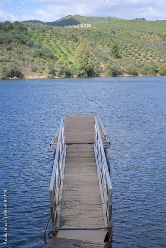 Wallpaper Mural Floating dock on calm lake Torontodigital.ca
