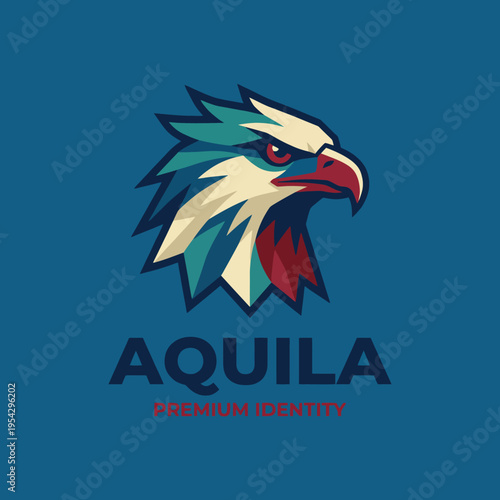 This sophisticated eagle logo embodies strength and courage, perfect for brands seeking to convey a message of premium quality and high performance in their identity.