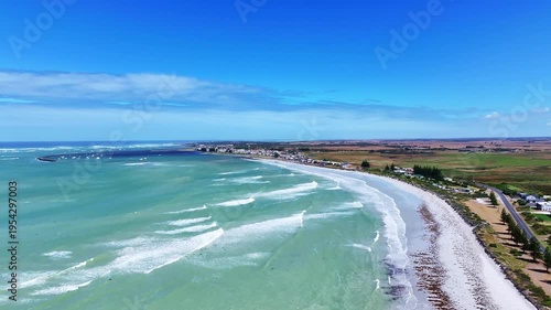 Aerial footage of Port Macdonnell South Australia