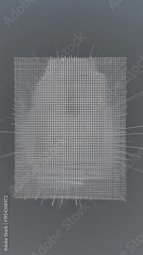 Wire mesh grid fence closeup details.