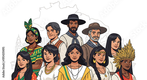 A diverse group of people from different cultures and backgrounds standing together in unity and solidarity.