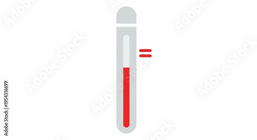 A digital thermometer with rising temperature.