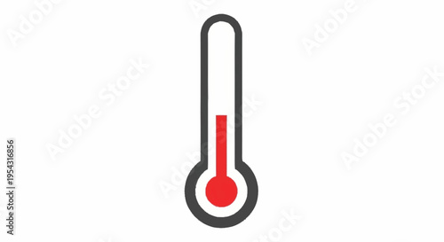 A thermometer with rising temperature.