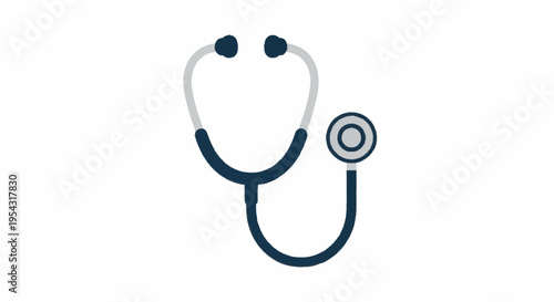 Stethoscope on white background.