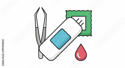 Medical equipment for blood sampling.