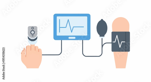 Medical device for monitoring vital signs.