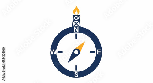 compass navigation direction indicator symbol.