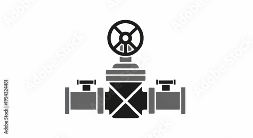 Industrial valve and pipe system.