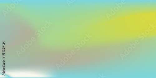 Light blue and green pastel colored gradient background. Abstract spring season blurry vector texture. Nature gradation pattern. Aesthetic bg. Vector soft horizontal backdrop for poster, cover, header