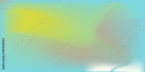 Light blue and green pastel colored gradient background. Abstract spring season blurry vector texture. Nature gradation pattern. Aesthetic bg. Vector soft horizontal backdrop for poster, cover, header