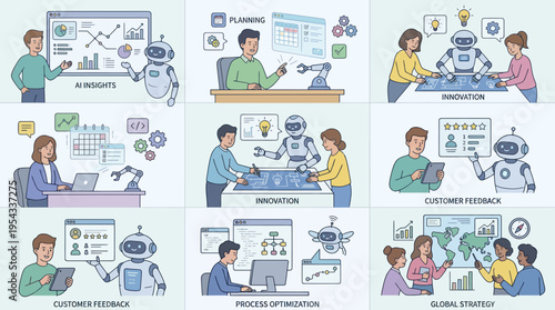 AI and Robotics in Business Operations and Customer Service.