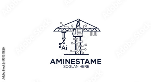 Artificial Intelligence Construction Concept - Building the Future