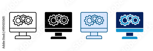 Beta Feature Icon Set Multiple Style Collection